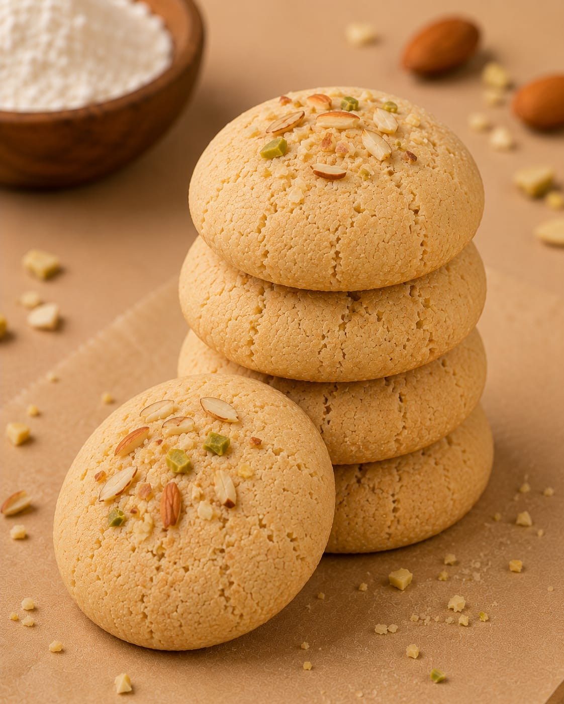 Badam Crunch Cookies