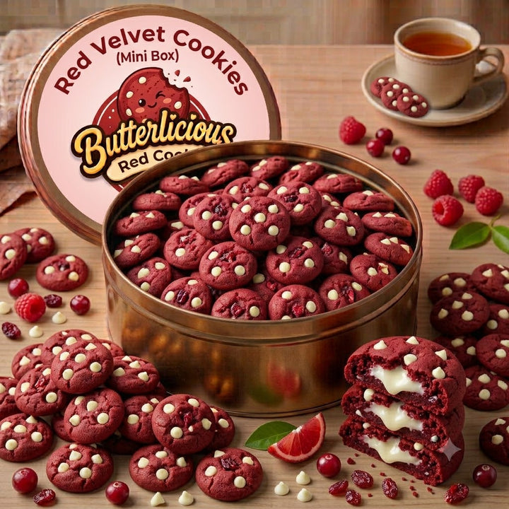 Red Velvet Cookies (Mini Tin Box)