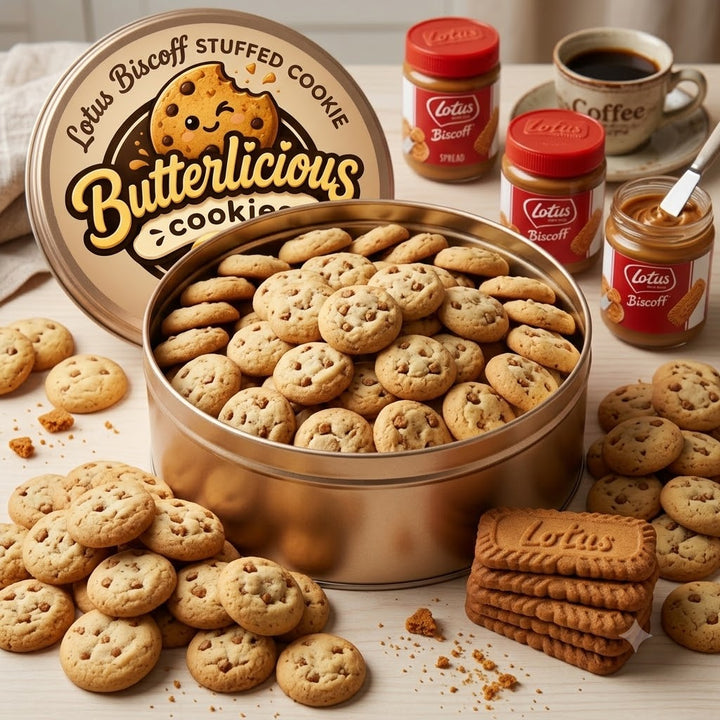 Lotus Biscoff Stuffed Cookie (Mini Tin Box)