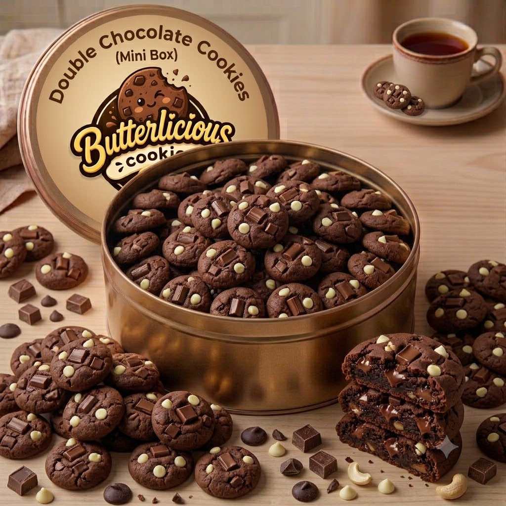 Double Chocolate Cookies (Mini Tin Box)