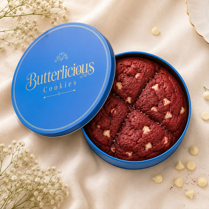 Red Velvet Cookie Tin