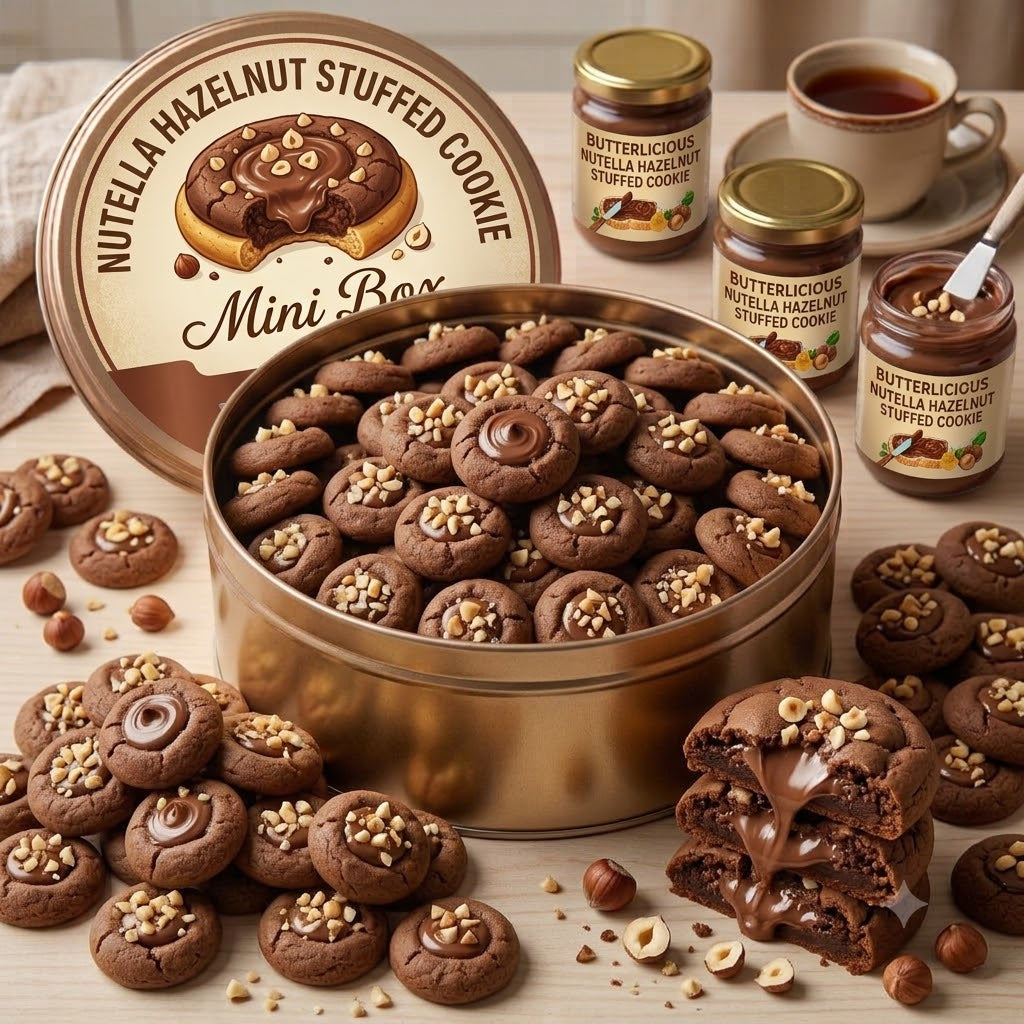 Nutella Hazelnut Stuffed Cookie (Mini Tin Box)