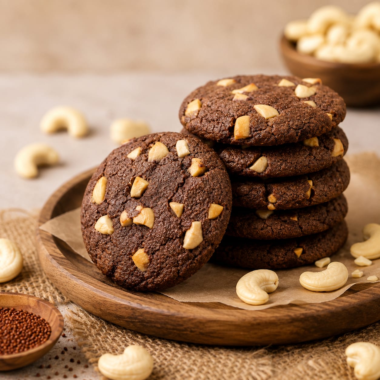 Roasted Cashew Crunch Cookies