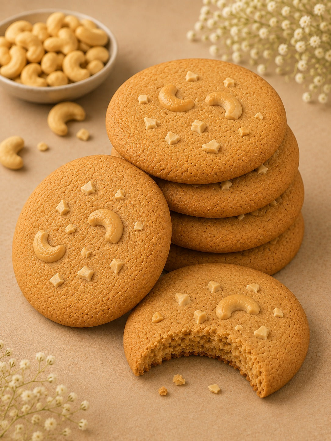 Roasted Cashew Crunch Cookies