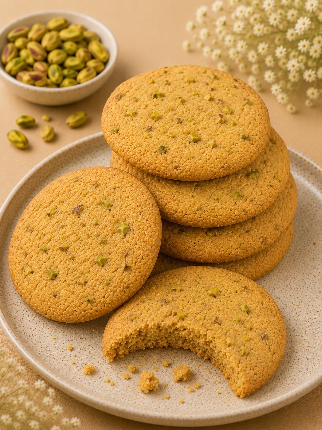Pistachio Crunch Cookies