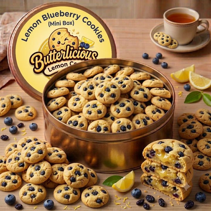 Lemon Blueberry Cookies (Mini Tin Box)