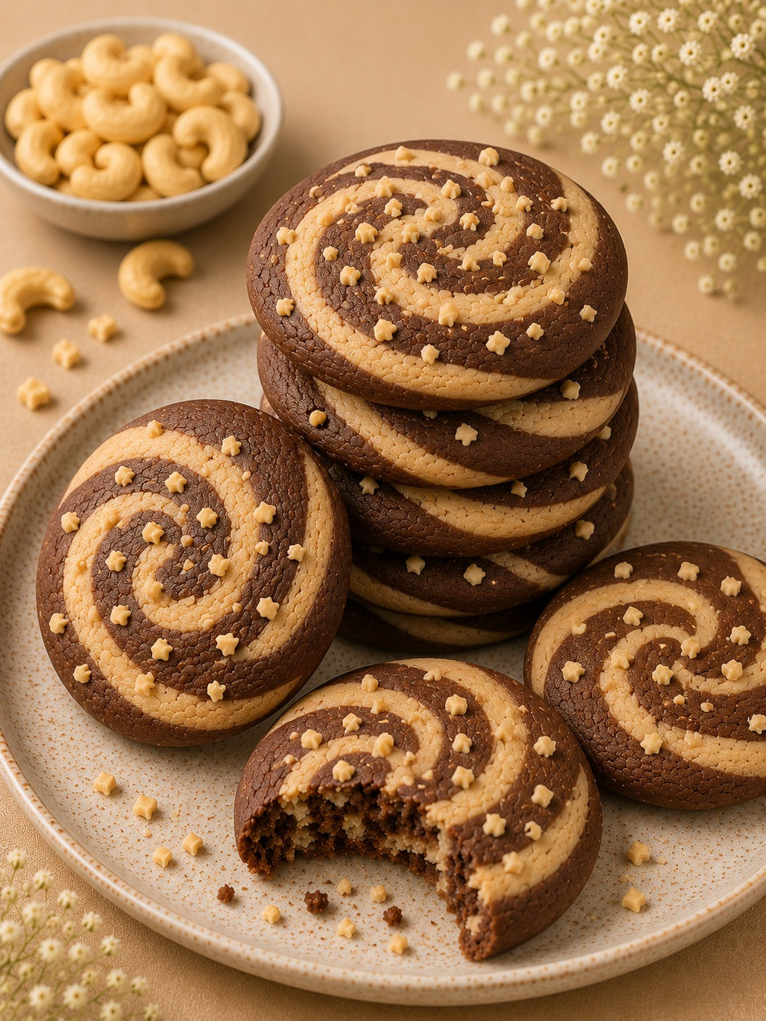 Roasted Cashew Crunch Cookies
