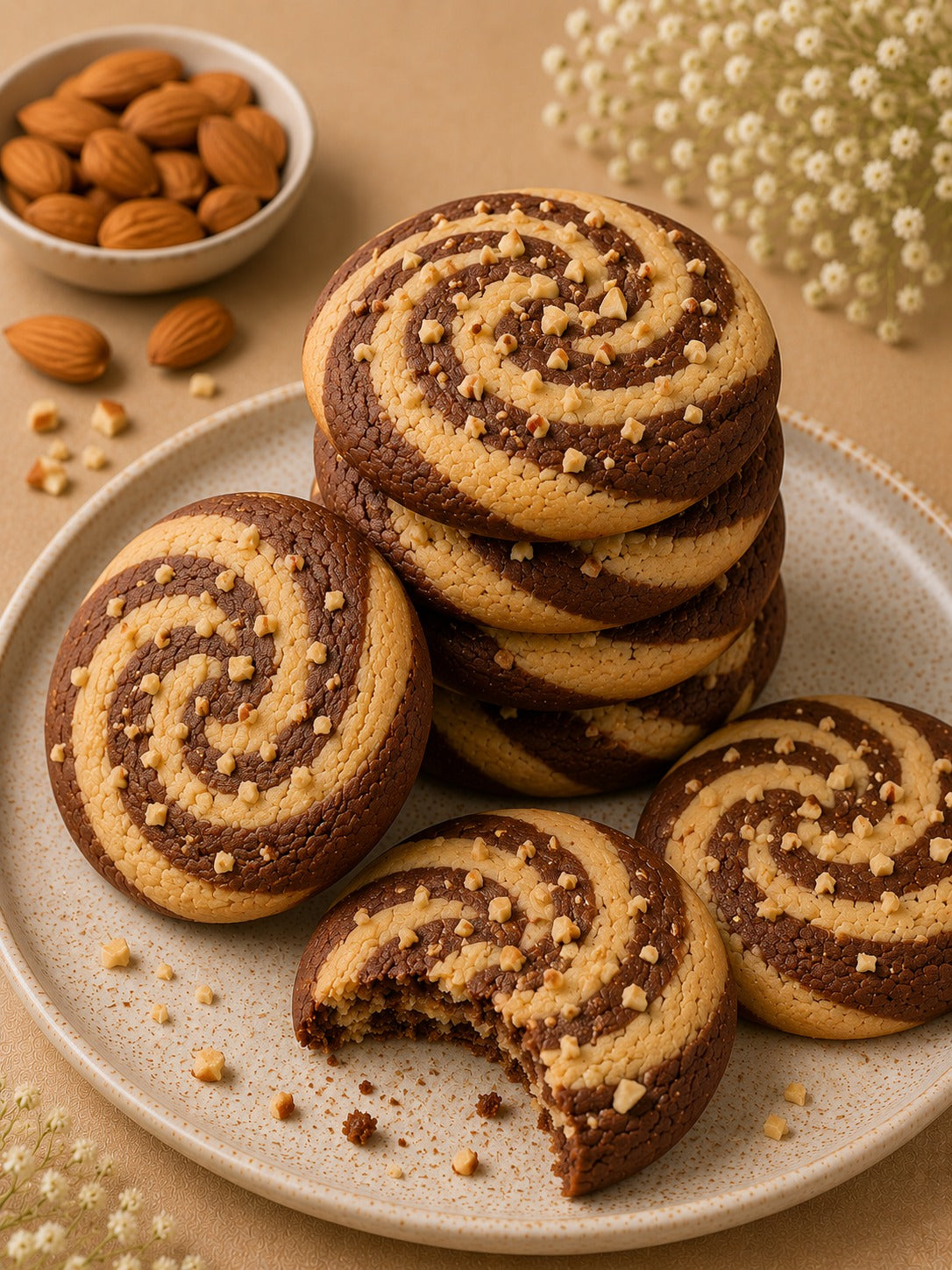 Badam Crunch Cookies
